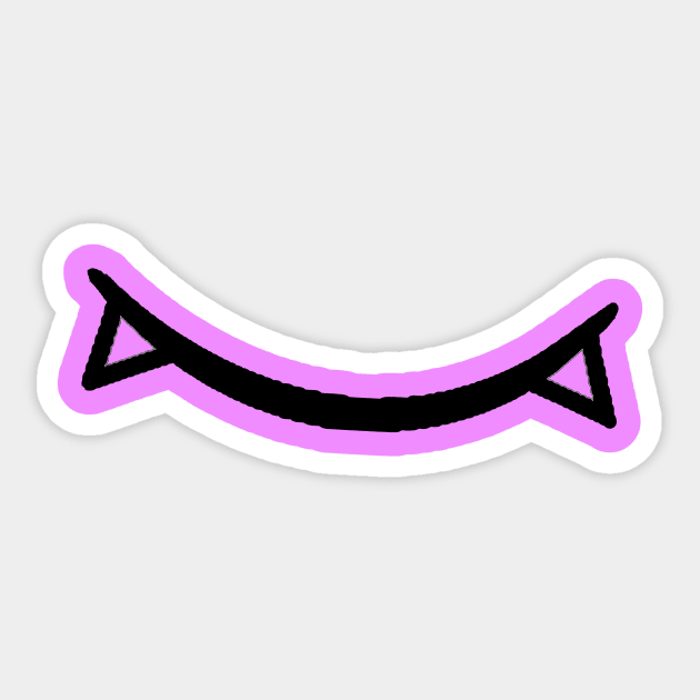 Cute Vamp Smile (pink) Sticker by Student-Made